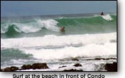 Surf at the beach in front of Condo